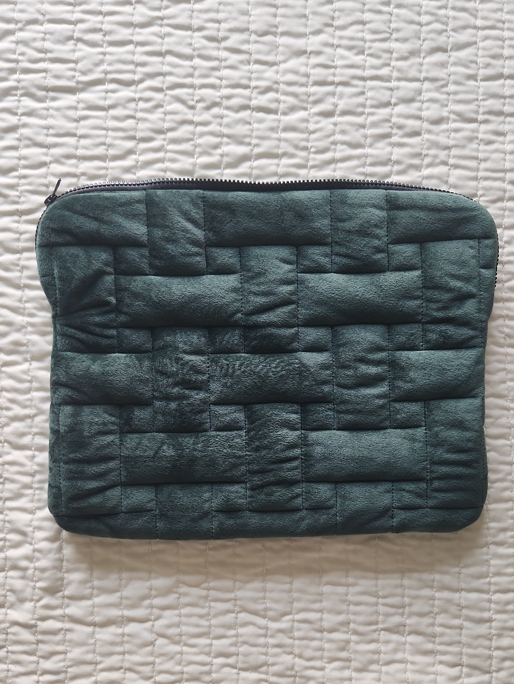 Velvet Quilted Tech Sleeve Pouch